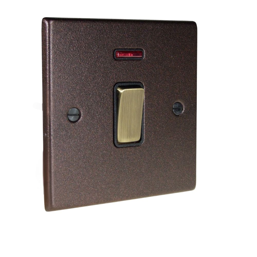 Accord Copper Bronze 1-Gang 2-Way 20-Amp D/P with Neon  Rocker Switch