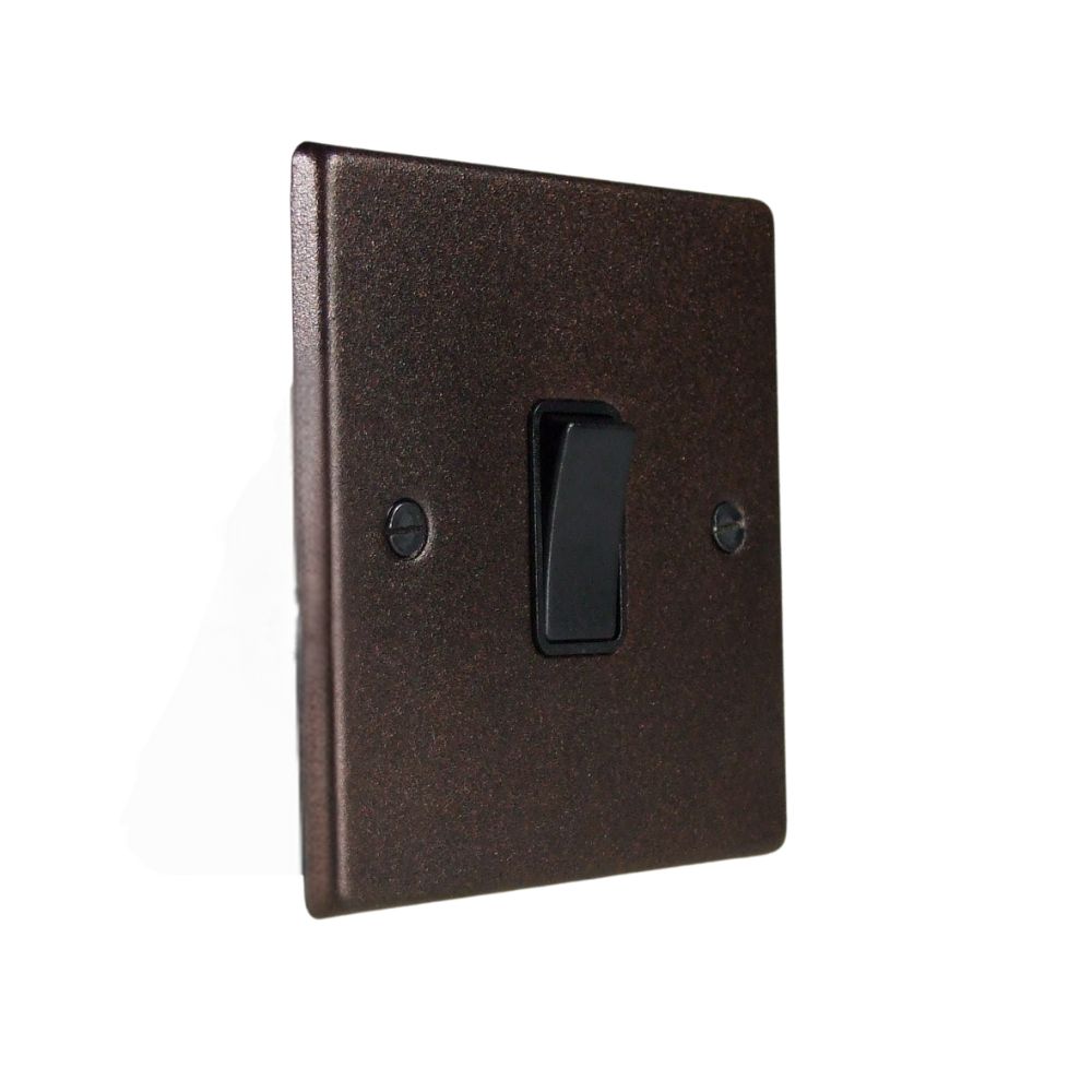 Accord Copper Bronze 1G Black Rocker Switch Accord Copper Bronze 1G Black Rocker Switch