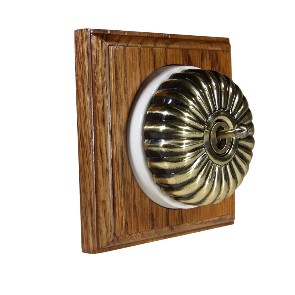 Asbury 1- Gang 2- Way Fluted Dome Switch