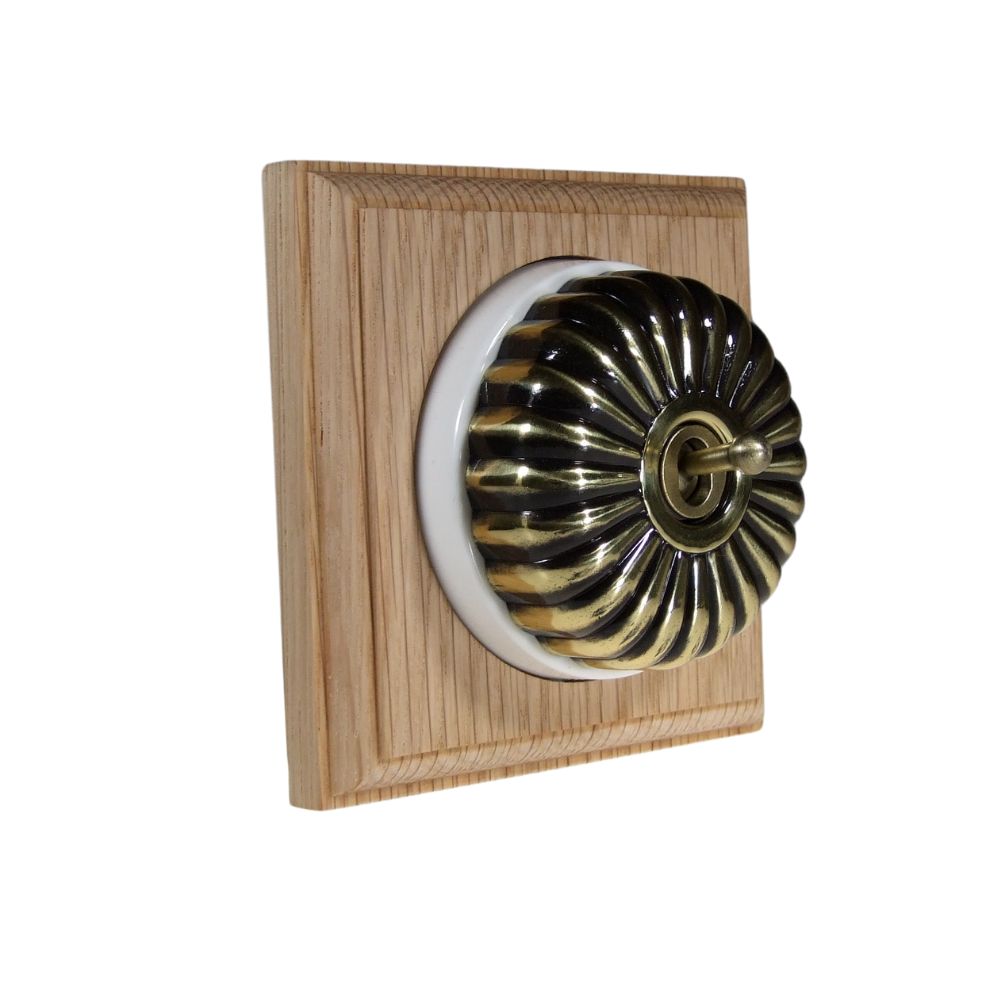 Asbury 1- Gang 2- Way Fluted Dome Switch