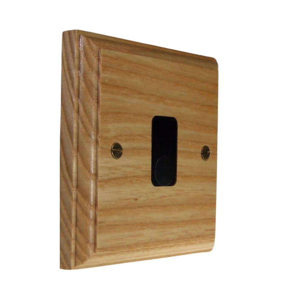 Classic Ash Single Cord Outlet Switch Black
