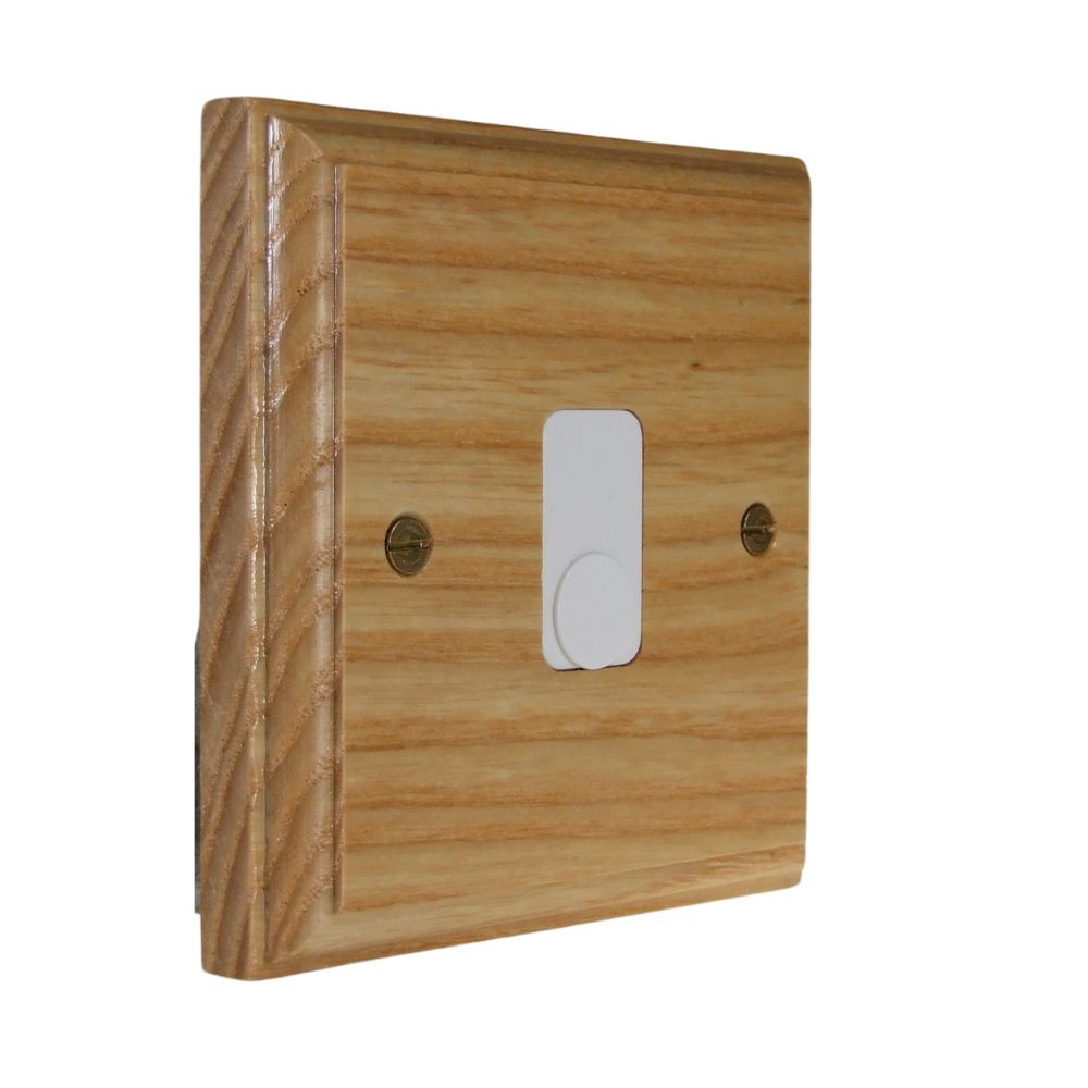 Classic Ash Single Cord Outlet Switch White