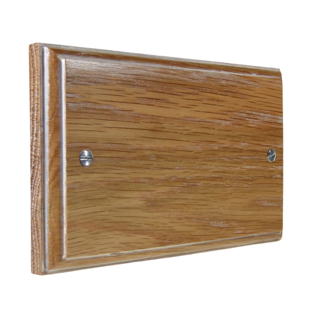 Classic Limed Oak Twin Blank Plate