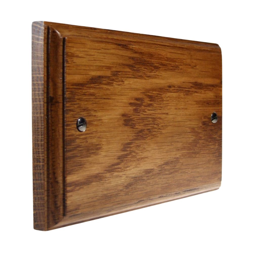 Classic Medium Oak Twin Blank Plate