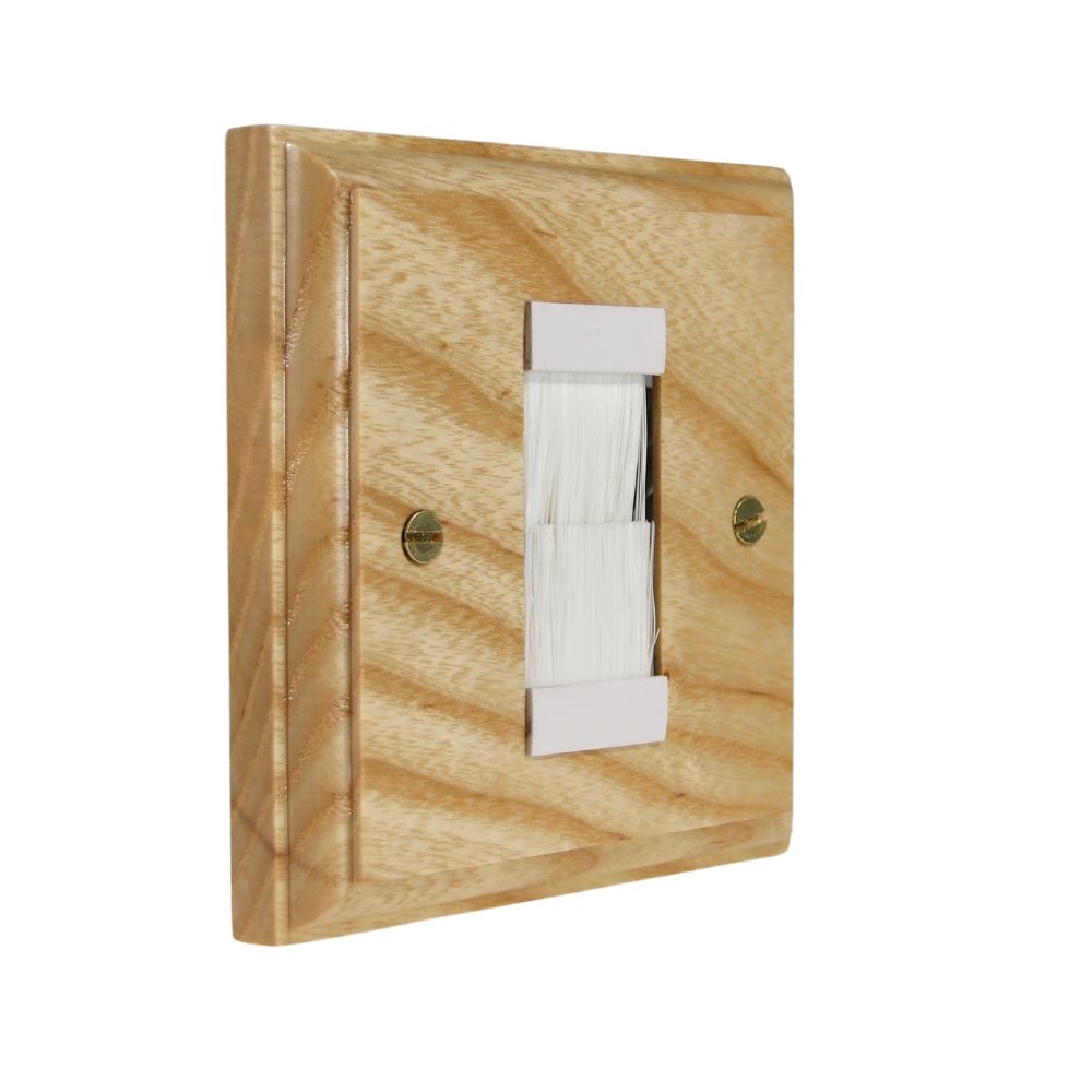 Classic Ash Single Brush Plate White