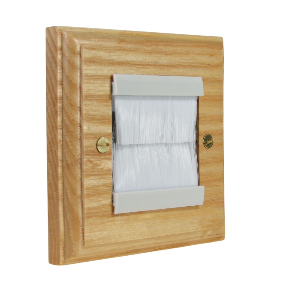 Classic Ash Double Brush Plate White
