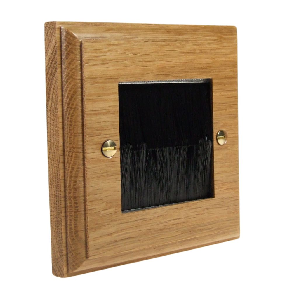 Classic Oak Double Brush Plate Black