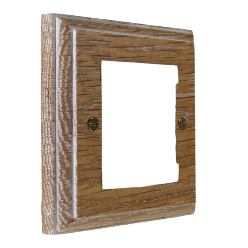 Classic Limed Oak 2 Module Euro Plate