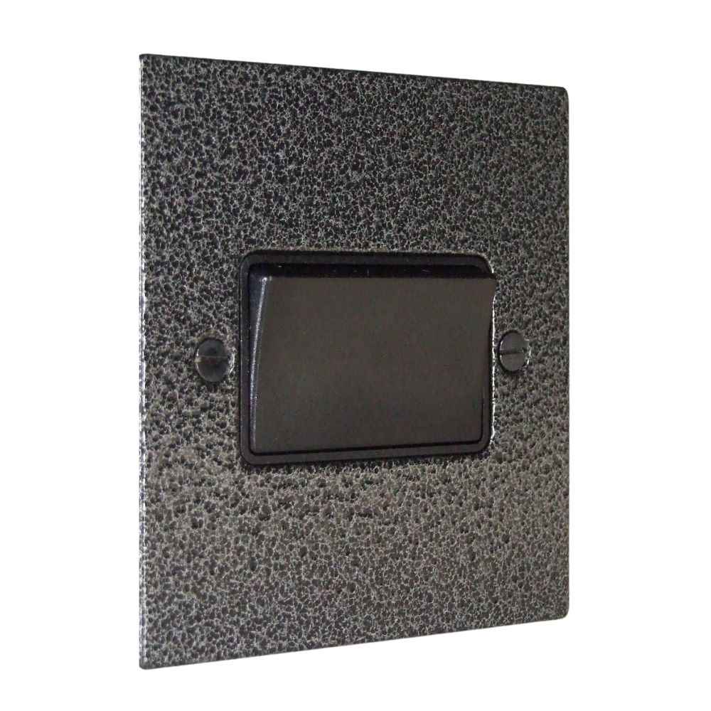Elements 3-Pole Fan Isolator Switch in Silver Crackle