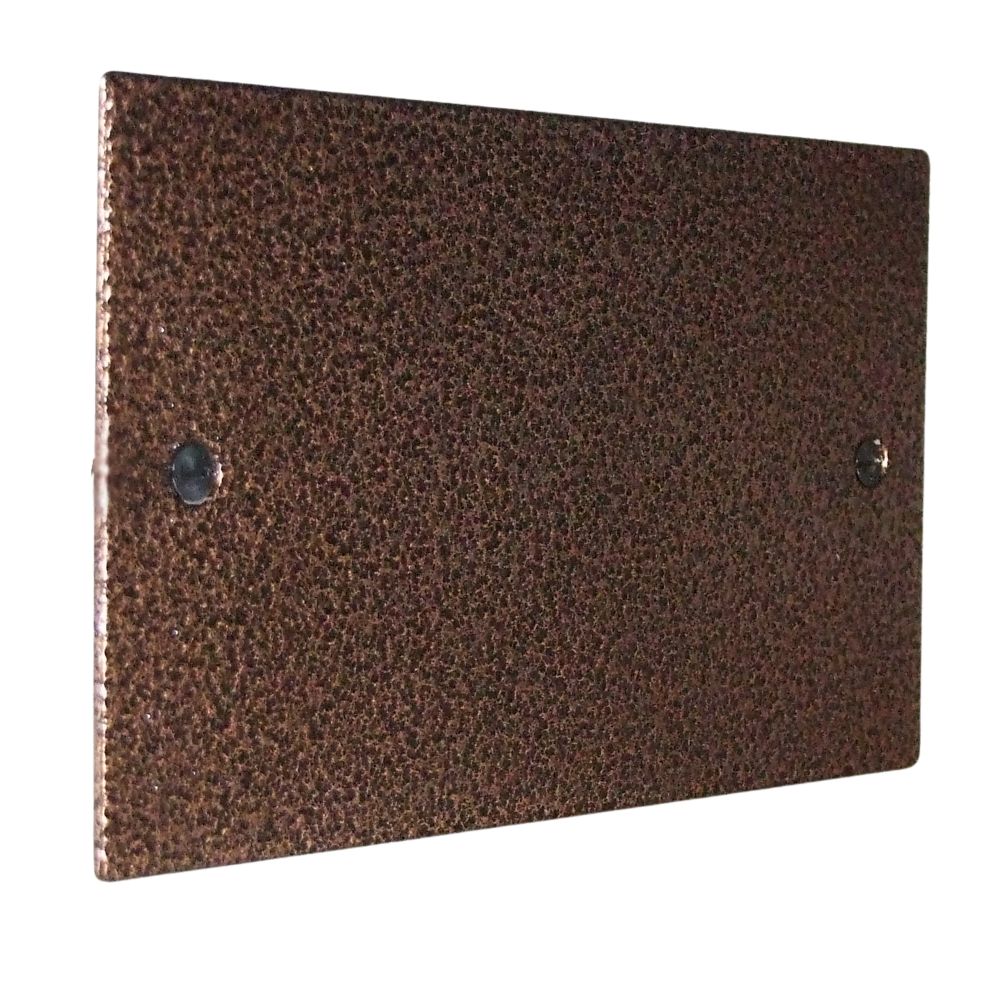 Elements Double Blank Plate in Copper Crackle
