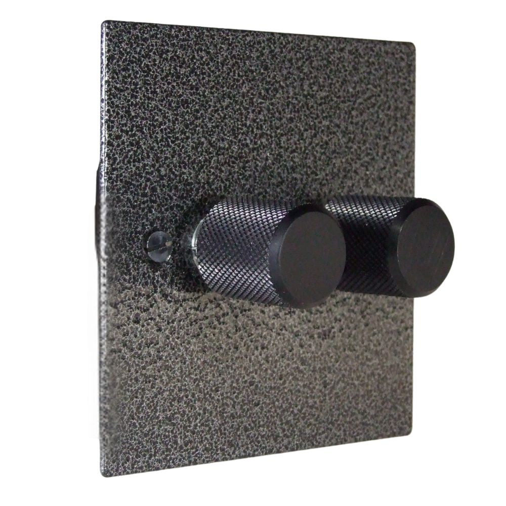 Elements 2-Gang 2-Way 2 x 250W/VA Dimmer in Silver Crackle