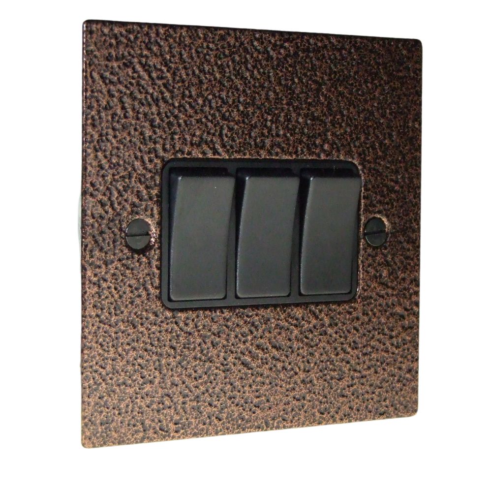 Elements 3-Gang 2-Way 10-Amp Rocker Switch in Copper Crackle Elements 3-Gang 2-Way 10-Amp Rocker Switch in Copper Crackle