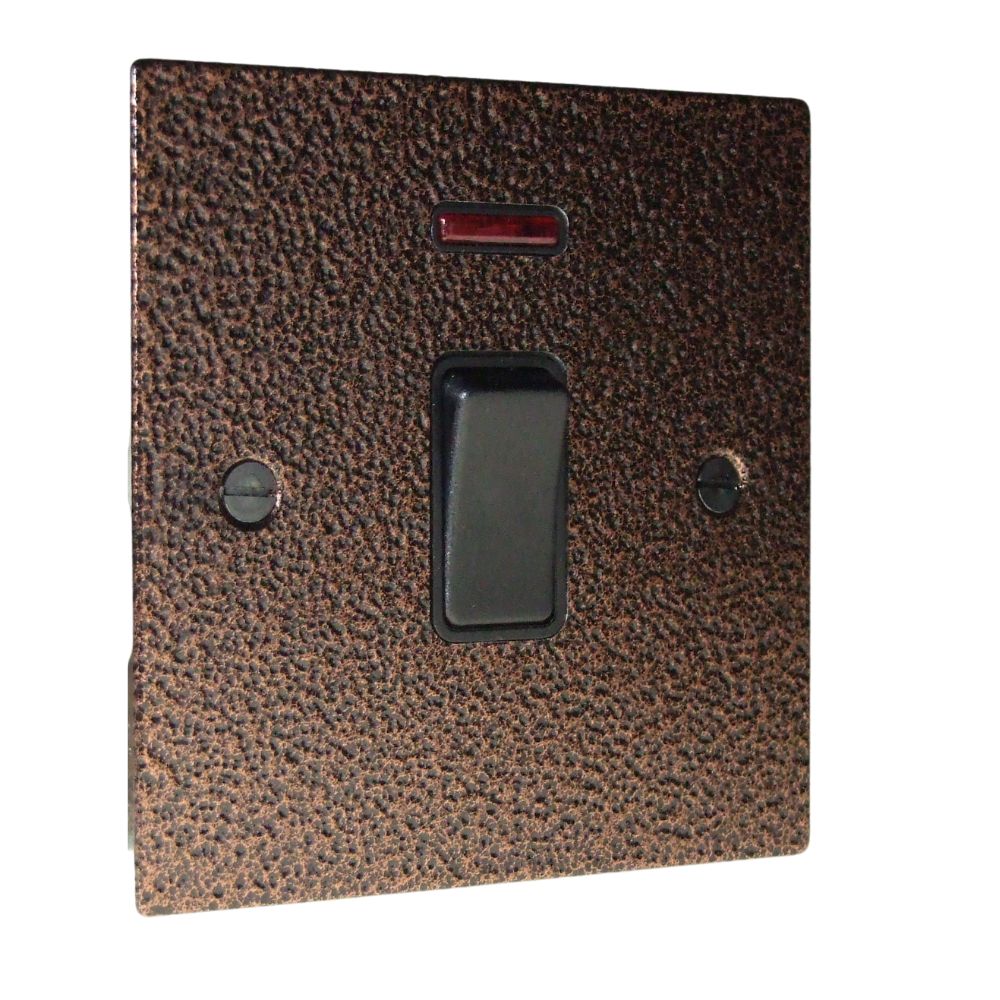 Elements 1-Gang Double Pole 20-Amp Rocker Switch Neon Copper Crackle