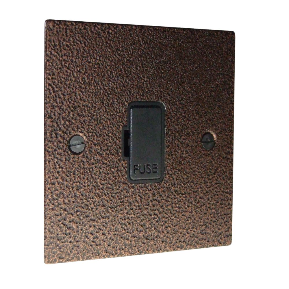 Elements 1-Gang 13-Amp Unswitched Fuse Spur in Copper Crackle
