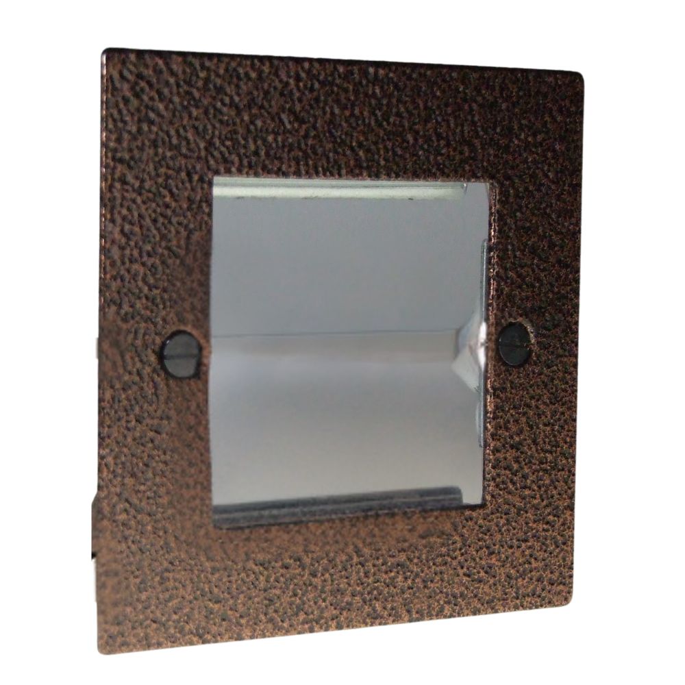 Elements Copper Crackle 2-Gang Euro Plate