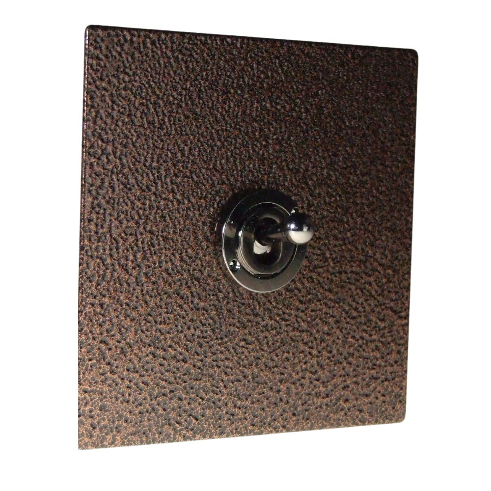Elements 1-Gang 2-Way 10-Amp Toggle Switch in Copper Crackle