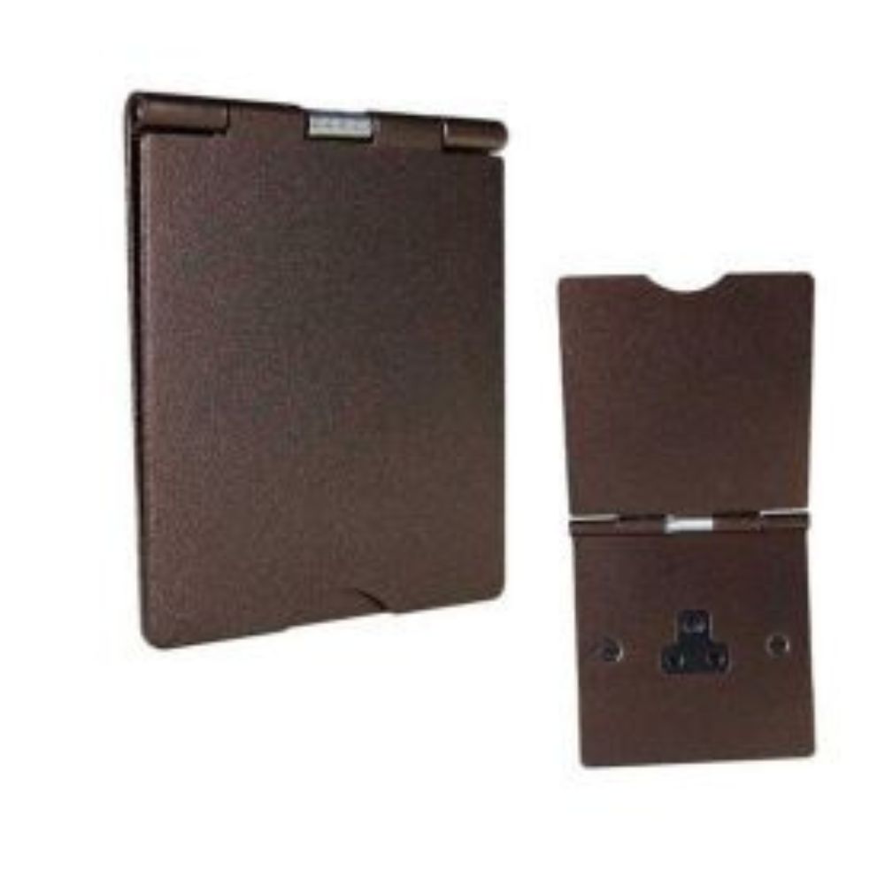 1-Gang 2-Amp Unswitched Floor Socket Copper Bronze