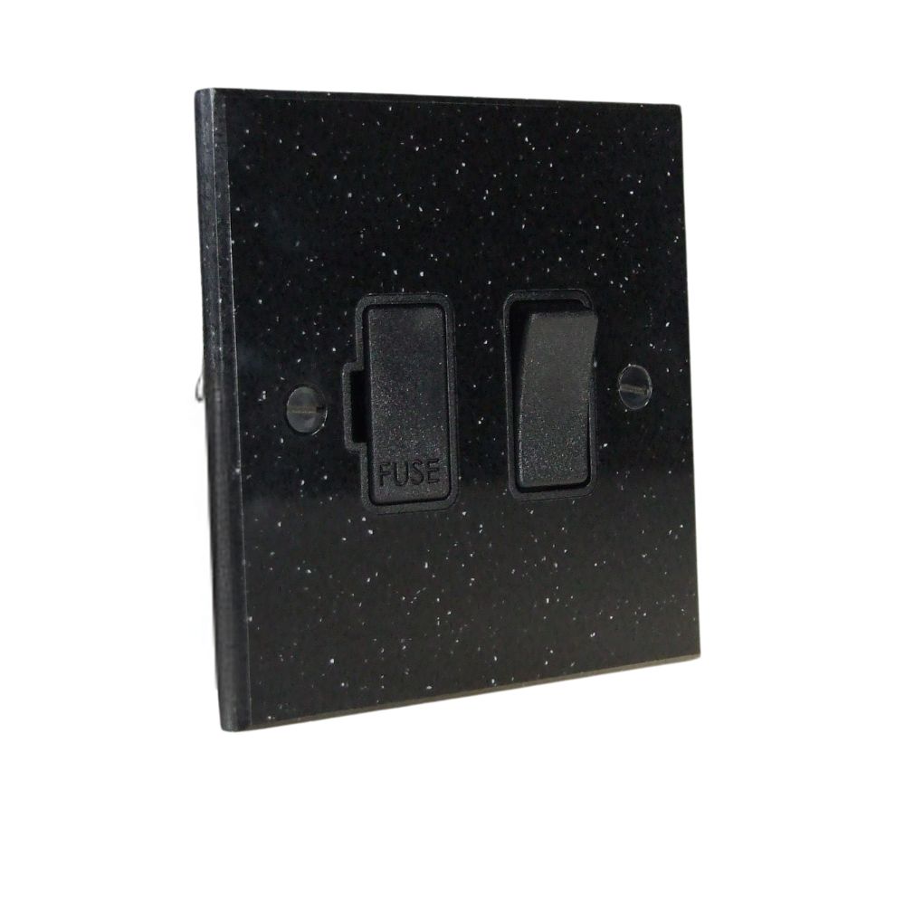 Black Pearl Acrylic Resin Switch Fuse Spur Black