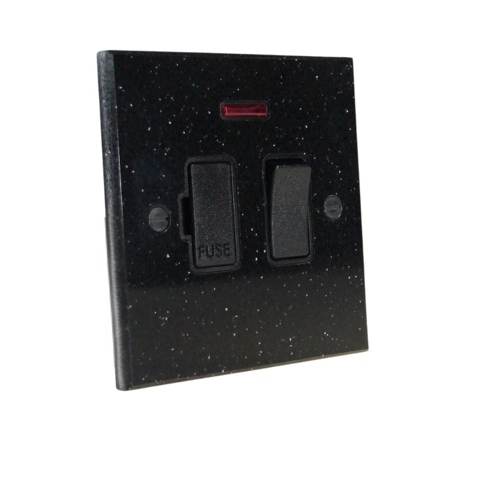 Black Pearl Acrylic Resin Switch Fuse Spur with Neon Black