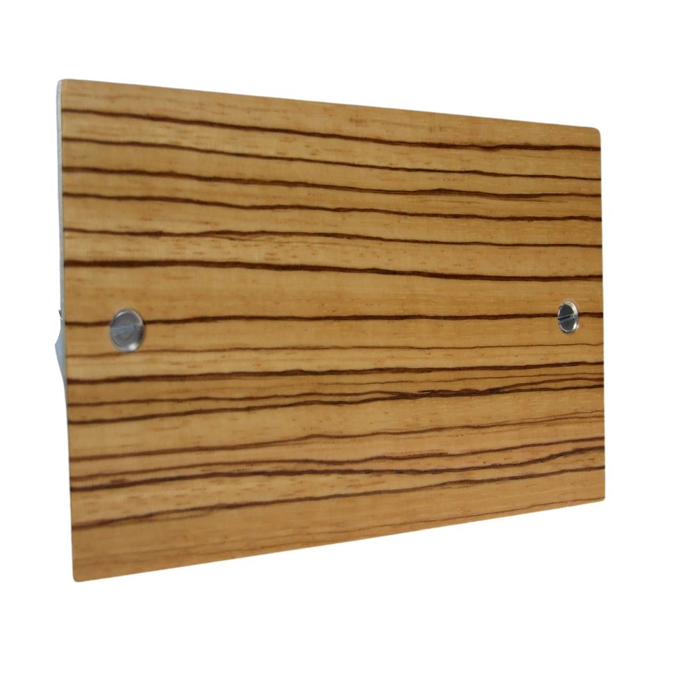 Zebranno Veneer Twin Blank Plate