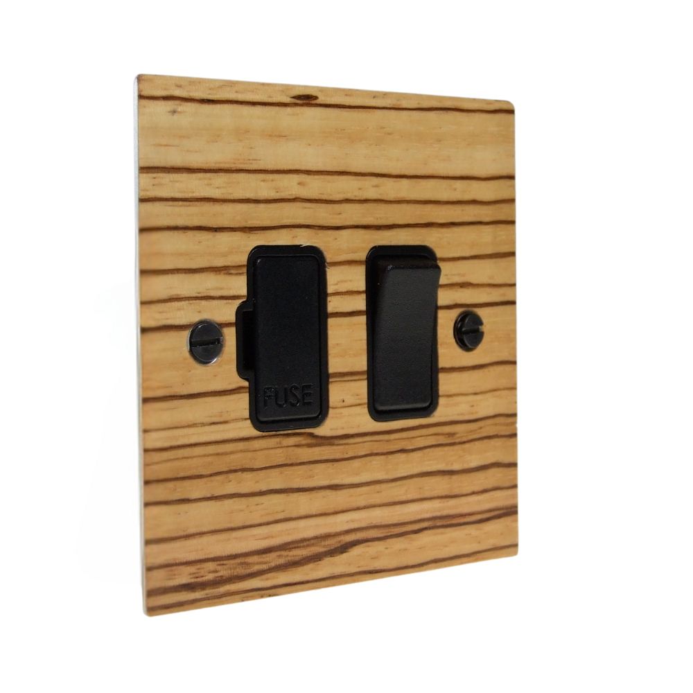 Zebranno Veneer Switch Fuse Spur Black