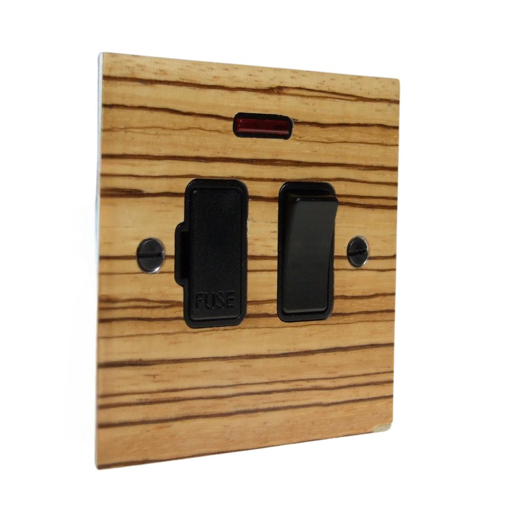 Zebranno Veneer Switch Fuse Spur Black with Neon