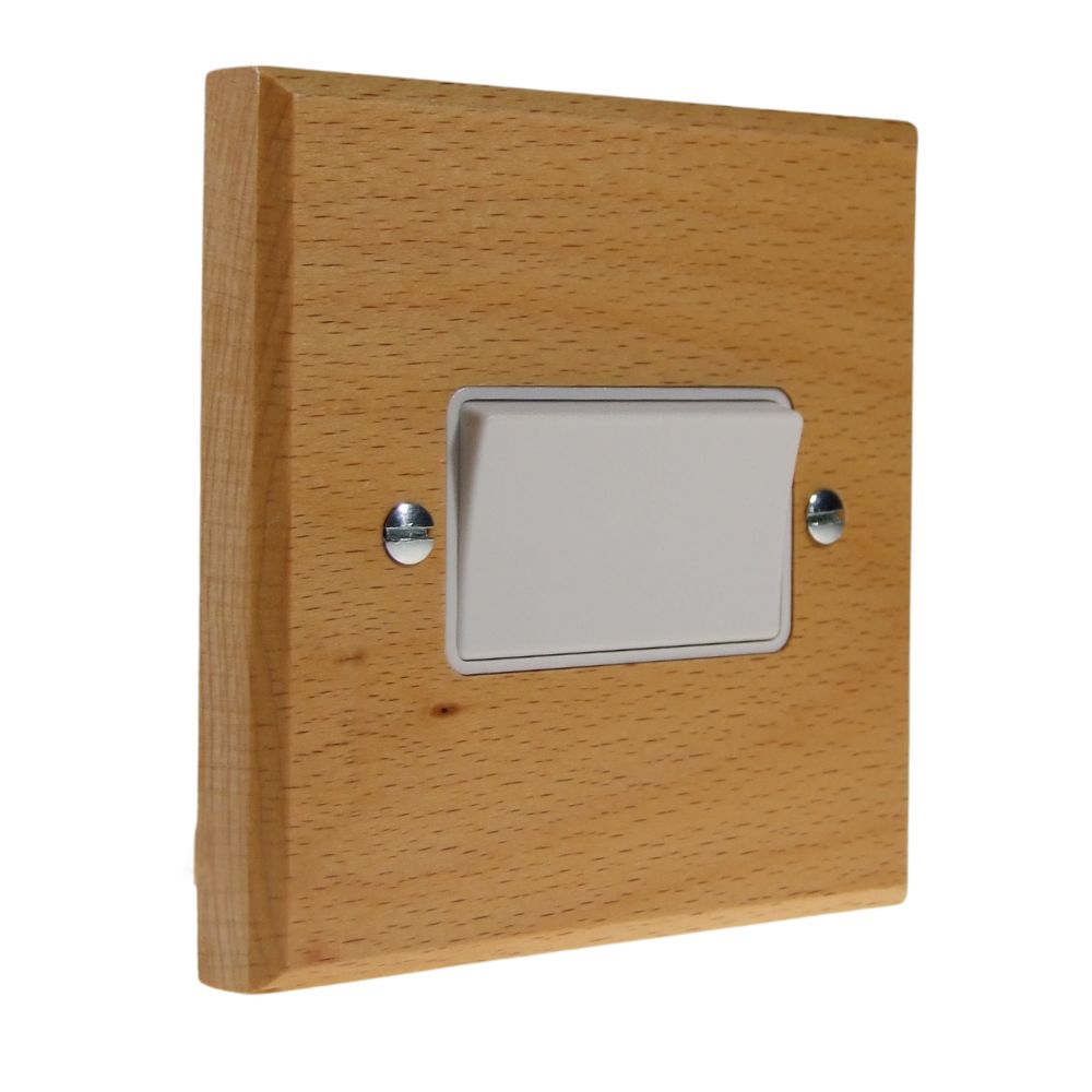 Scandic 10-Amp 3 Pole Fan Isolator Switch in Beech