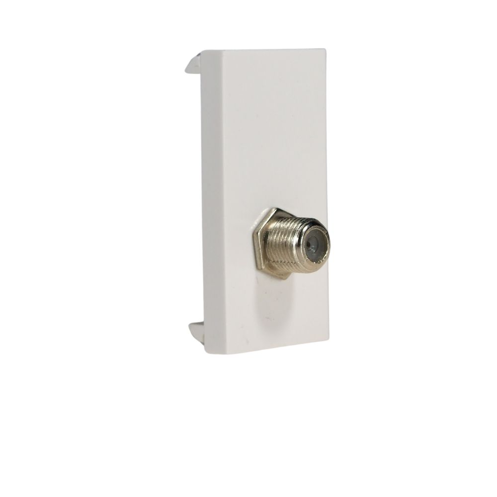 Satelite TV Outlet Module White