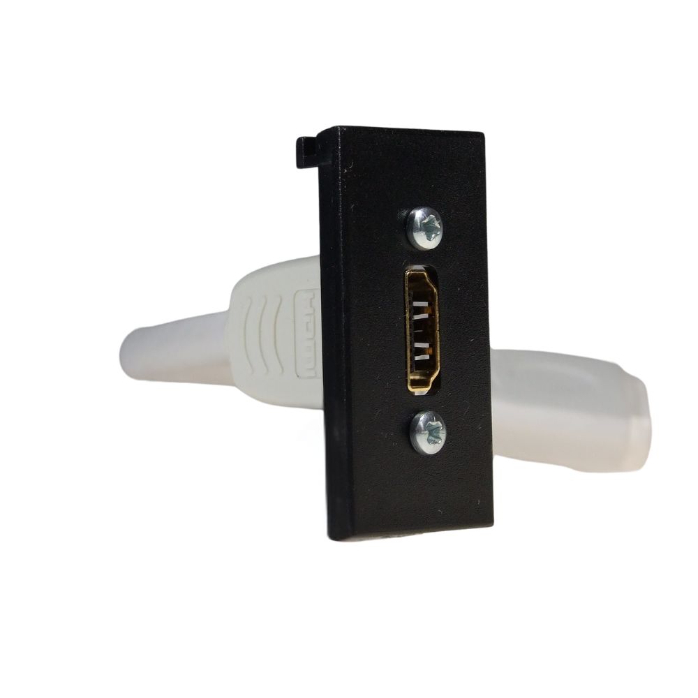 HDMI Socket module Black