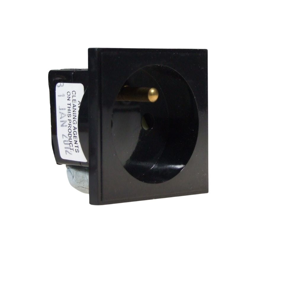 French/Belgian Euro Socket Black