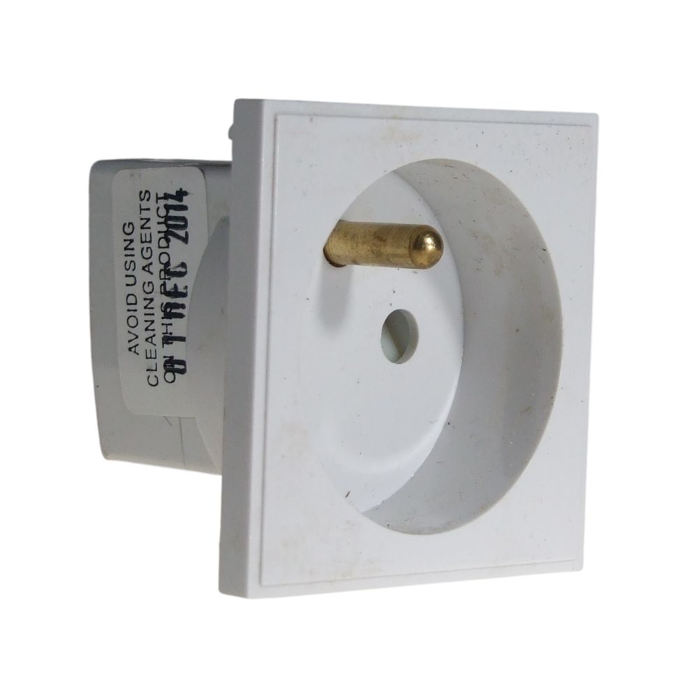 French/Belgian Euro Socket White