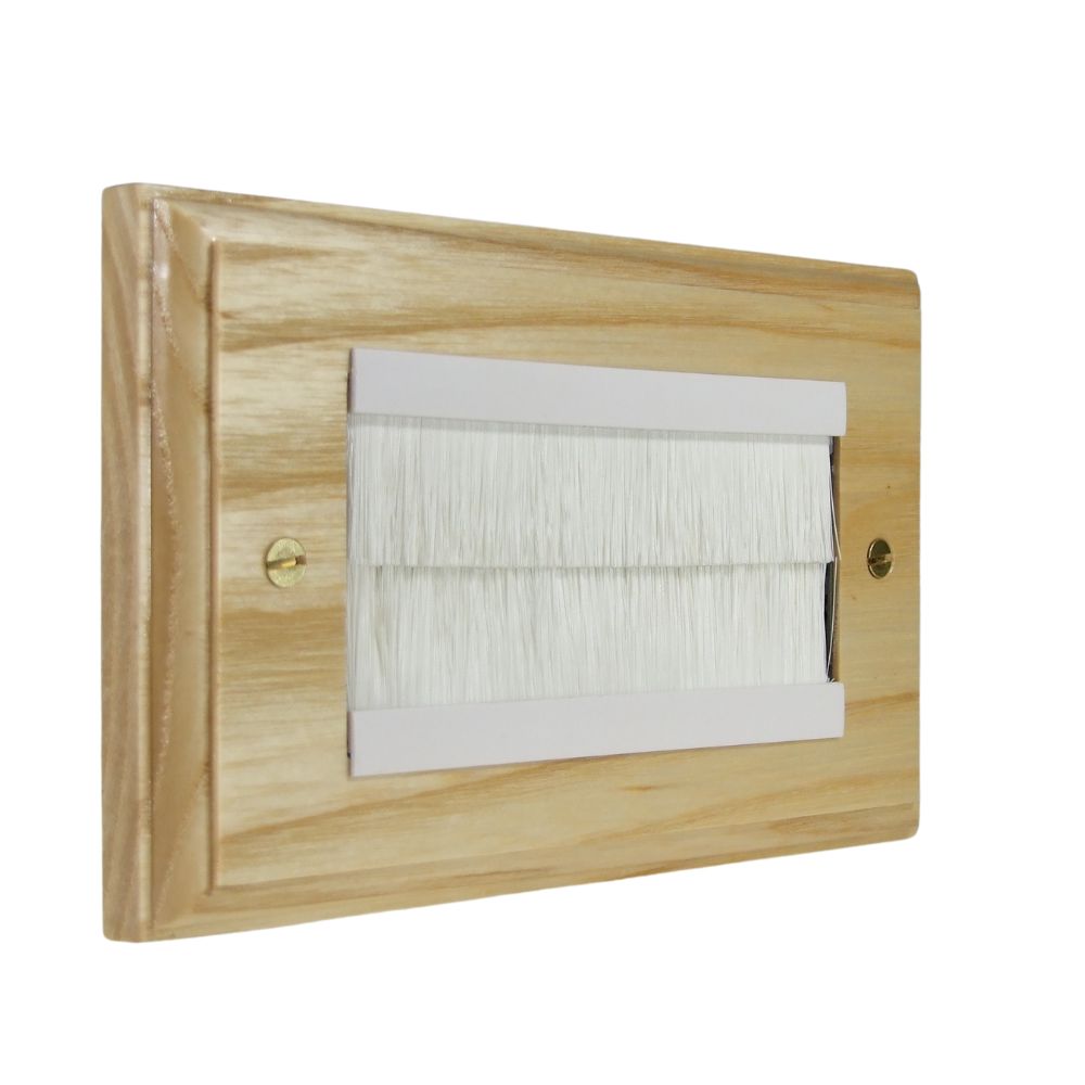 Classic Ash Twin Brush Plate White