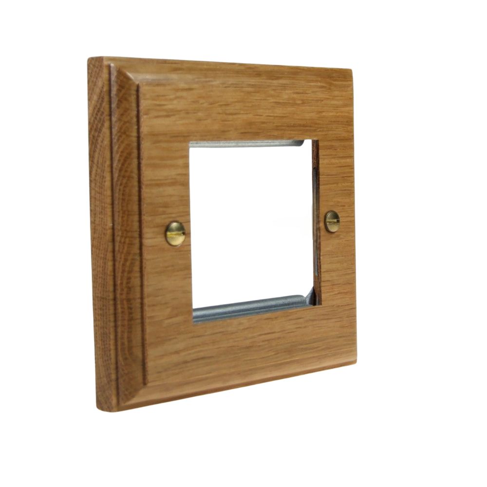 Classic Oak 2 Module Euro Plate