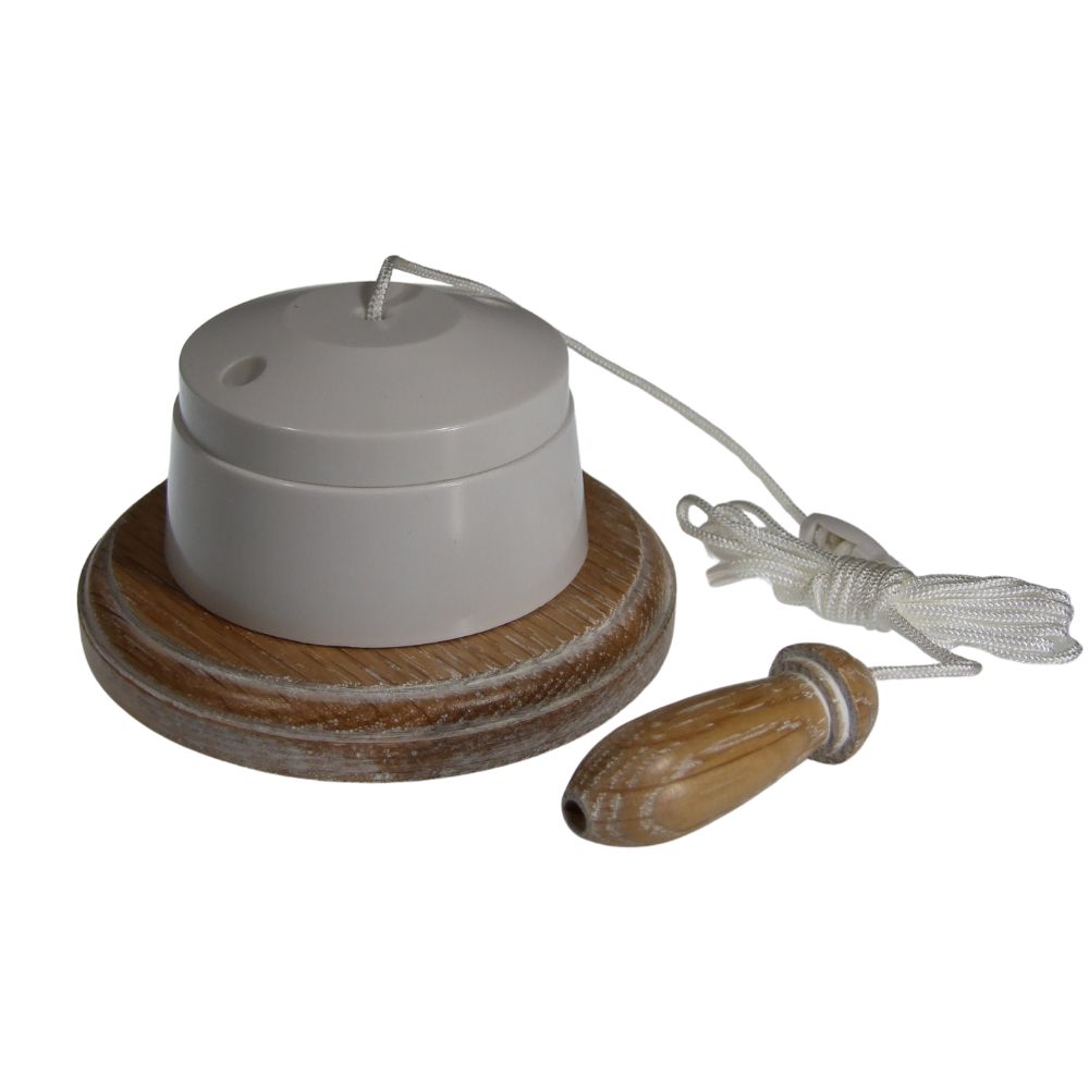 Classic Limed Oak Pull Cord White