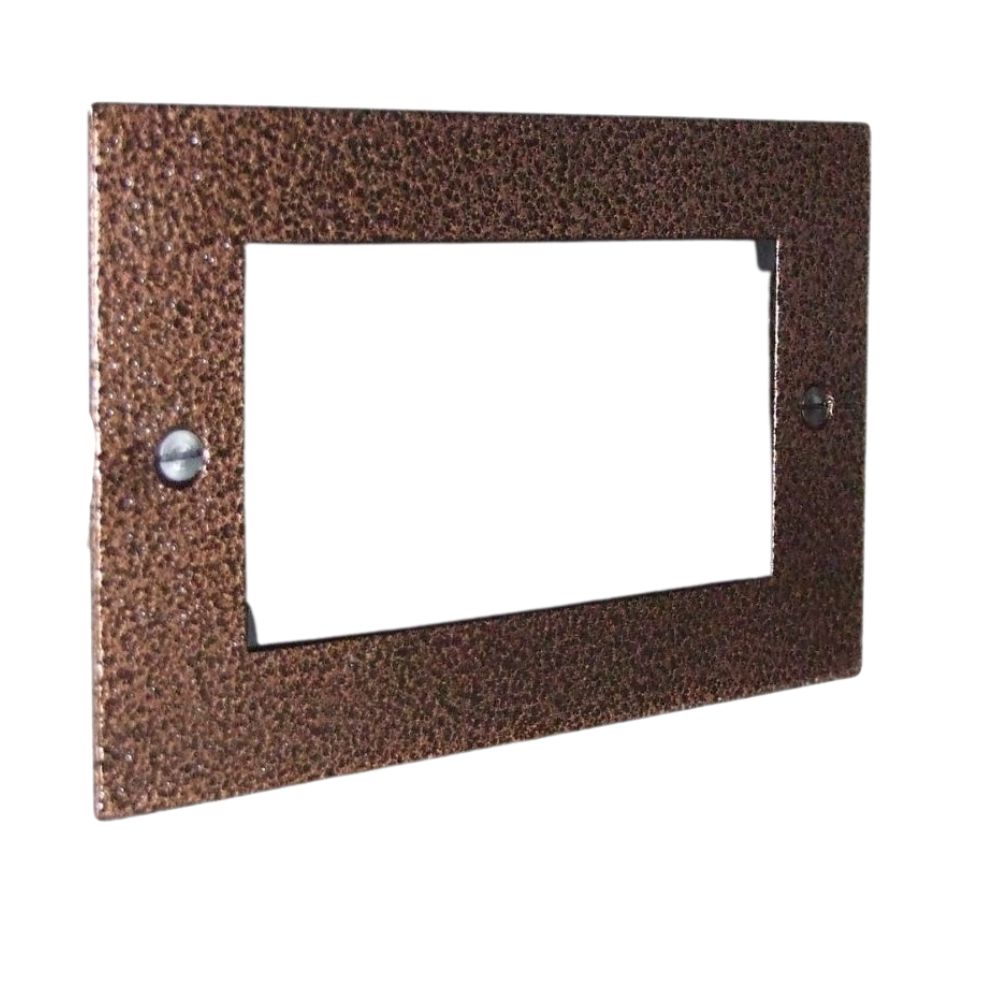 Elements Copper Crackle 4-Gang Euro Plate