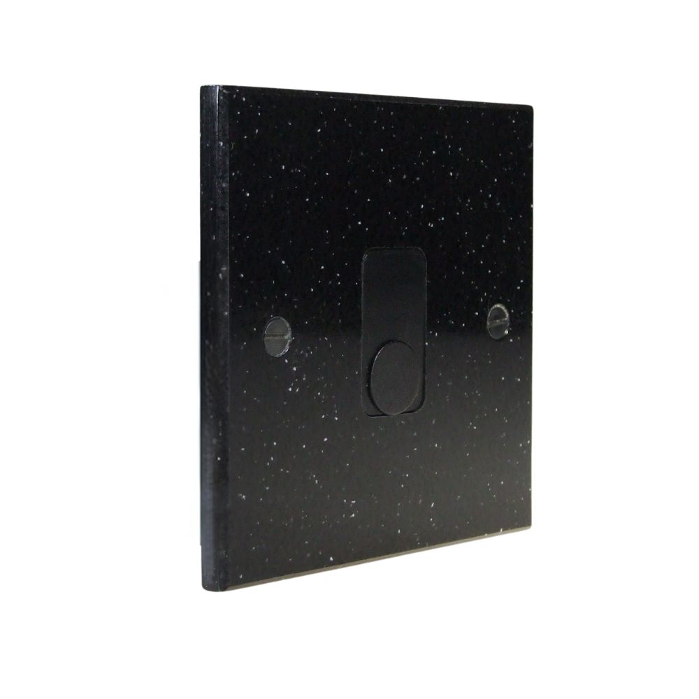 Black Pearl Acrylic Resin Single Cord Outlet Black